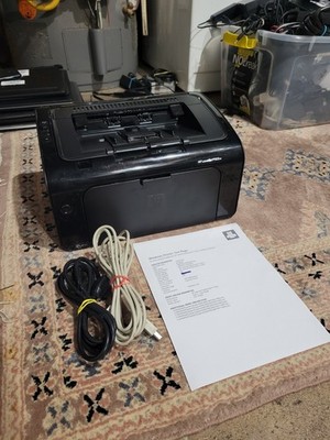 HP LaserJet Pro P1102W Laser Printer Wireless -TESTED With Cables