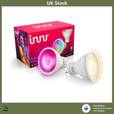 Dimmable Zigbee GU10 Smart LED Bulb White & Colour 2 Pack