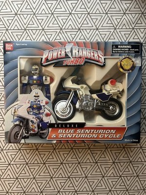 Power Rangers Turbo Deluxe Blue Senturion & Senturion Cycle Bandai EXCELLENT