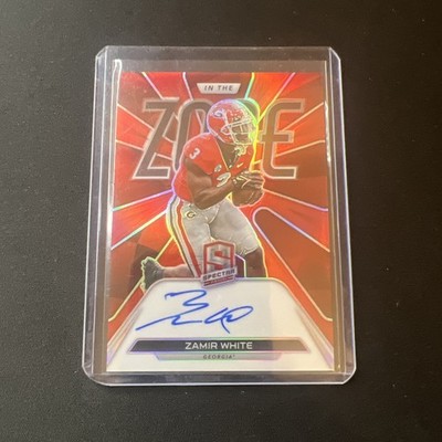 2022 Panini Chronicles Spectra In The Zone Signatures Red Zamir White /75 