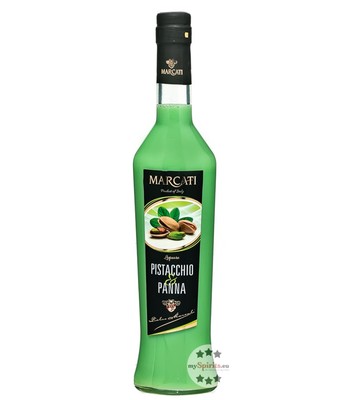 Marcati: Crema Pistacchio & Panna Likör / 17 % vol / 0,5 Liter-Flasche
