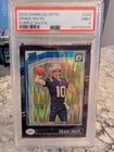 2024 Panini Donruss Optic Rated Rookie Drake Maye #229 Purple Shock Prizm PSA 9