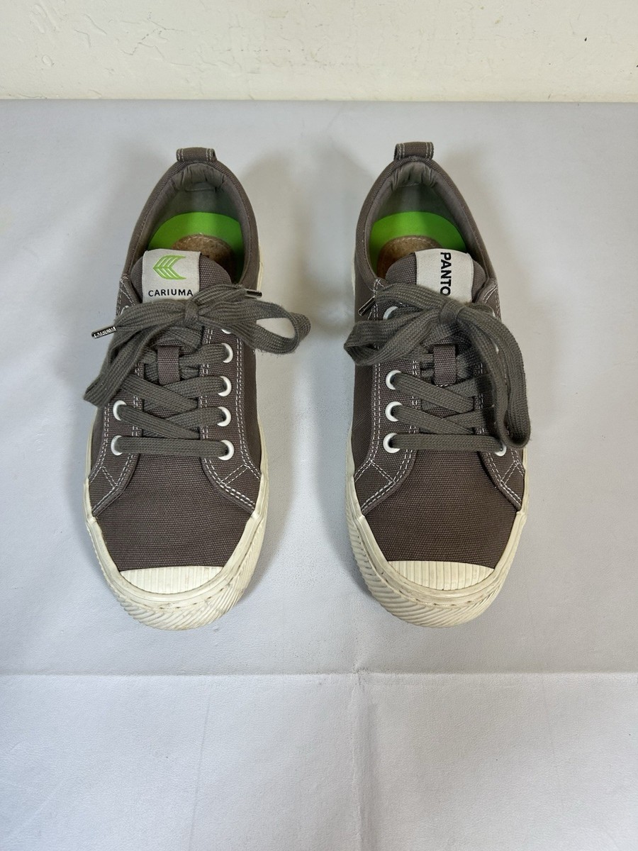 Cariuma Shoes Women's Size 8 Pantone Comfort Casual Sneaker Gray Fabric View 4