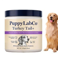 Puppy LabCo Turkey Tail With Mushroom Probiotics Bacon Flavor Powder Gut Support