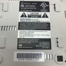 Sega Dreamcast Video Game Console Only White HKT-3020 Tested and Working