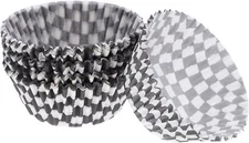 MAGICLULU Cupcake Liner Baking Cups 100pcs Checkered Assorted Color 