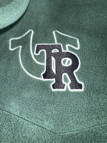 $199 True Religion Western Varsity Green Fleece Jacket / Men’s XL / NWT - Picture 4 of 6