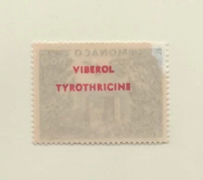 MONACO - Timbre 0,05 c. Palais princier et frondaisons avec inscription au verso - Photo 1/2
