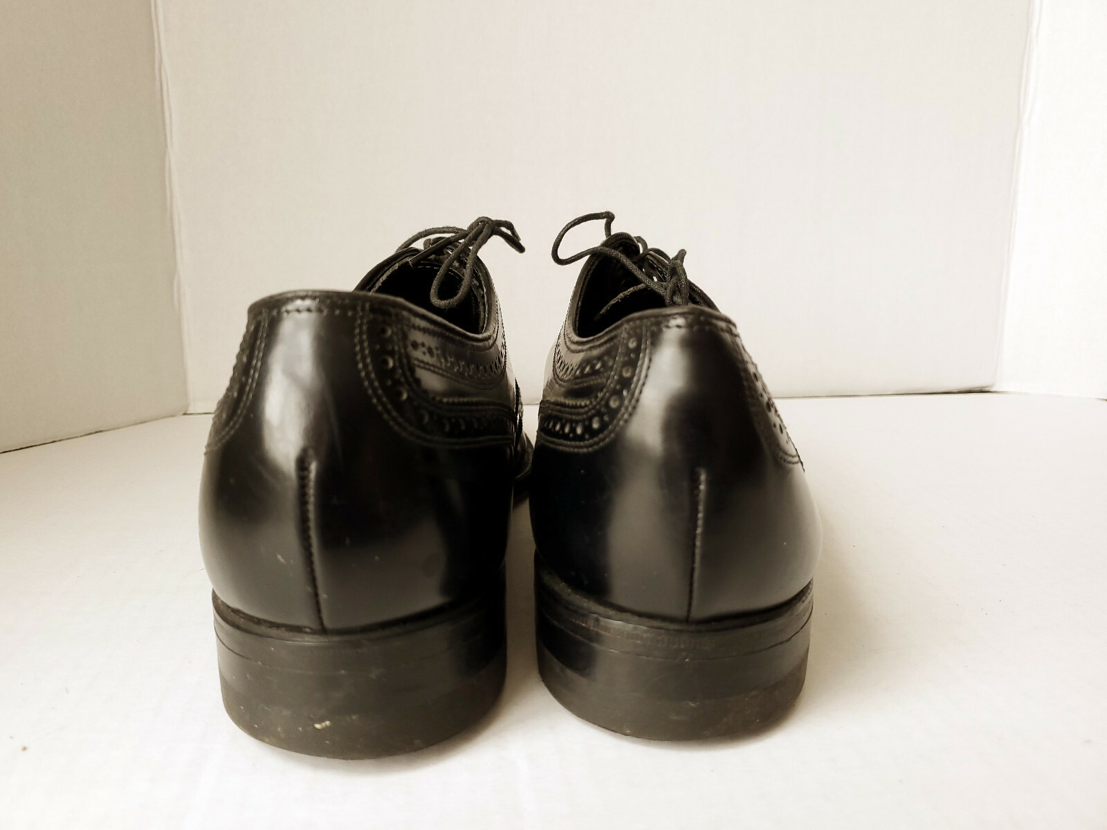 Florsheim Imperial Black Wingtip Dress Shoes Lace 923… - Gem
