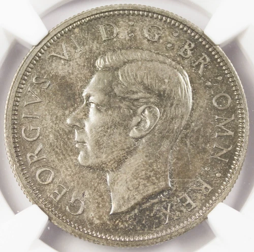 Great Britain UK 1937 HalfCrown 1/2 Crown Silver Proof Coin NGC PF64 George VI