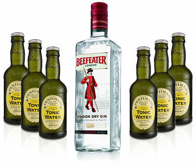 Gin Tonic Set - Beefeater Dry Gin 0,7l 700ml (40% Vol) + 6x Fentimans Tonic Wat