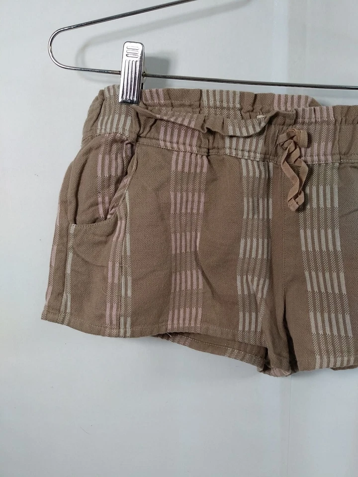 Pantalones Cortos Roxy Big Girls Una Mattina Sólidos con Cordón 16 XXL Tostado Rayas Foto 2 de 4