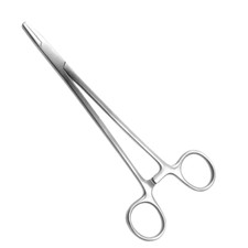 Adson Needle Holder, 7", Straight, Standard Serrated Jaws, 1 Fenestrated Jaw