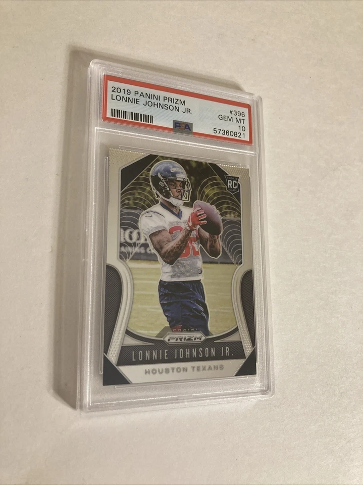 2019 Panini Prizm Lonnie Johnson JR. Rookie RC #396 PSA 10 GEM MT VERY LOW POP - Image 4 of 4