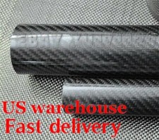 Carbon Fiber Tube/Roll Pipe 3K 11 12 13 14 15 16 17 19 20 22 X 500mm US