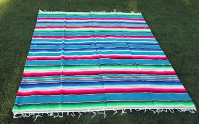 Hokic Mexican Table Runner Fringe Cotton Handwoven Mexican ...