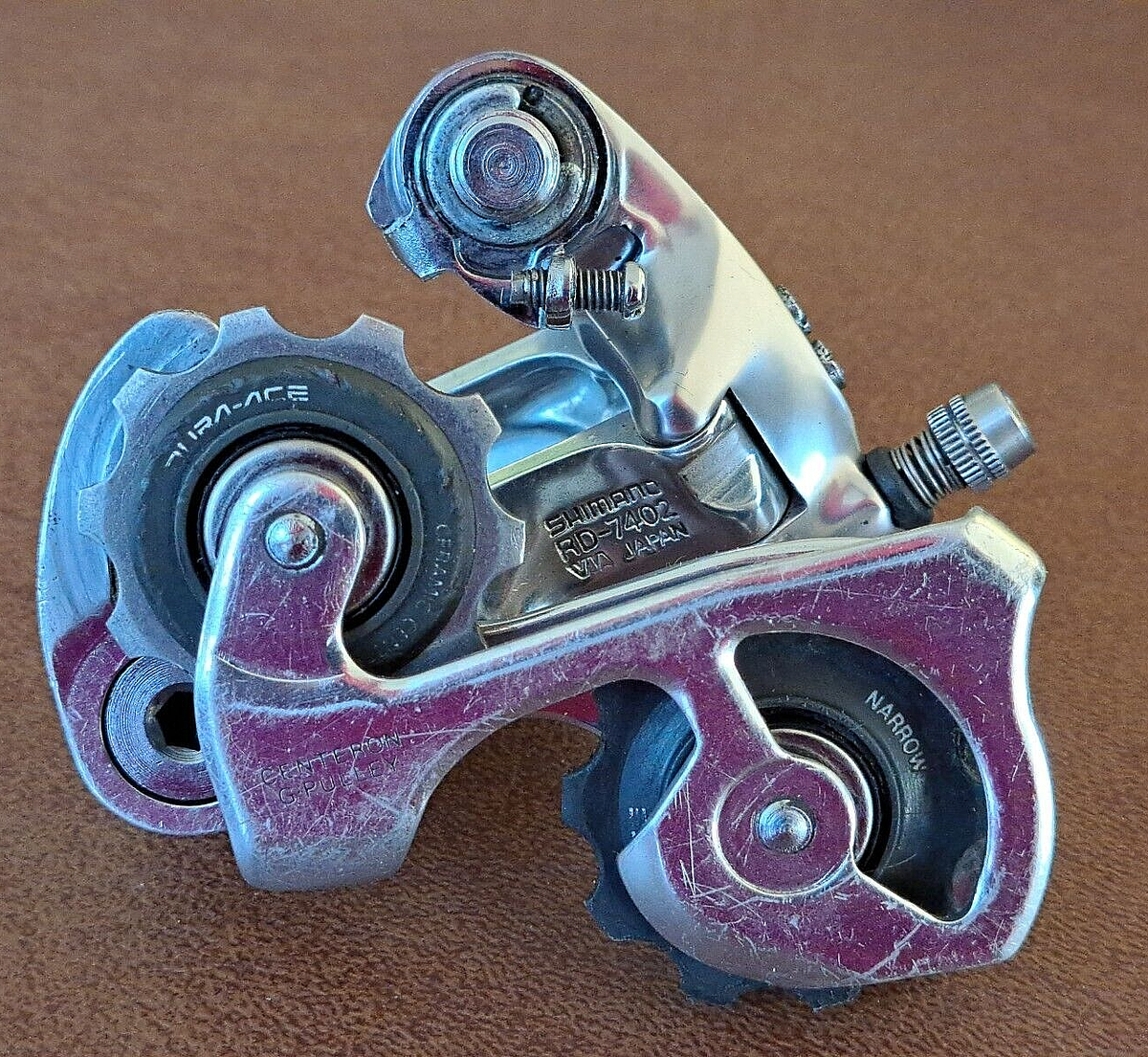 Dérailleur Arrière Shimano Dura-Ace RD-7402 – 8 Vitesses, Moyenne Portée, Argent, Occasion