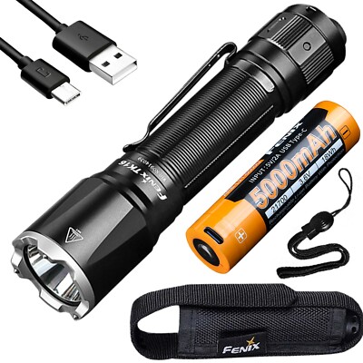 Fenix TK16 V2 3100 Lumen Long Throw Rechargeable Flashlight w/ battery