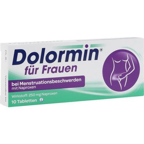 JOHNSON & JOHNSON GMBH (OTC) 3x DOLORMIN für Frauen bei Menstruationsbeschwerden 10 Tabletten PZN 2434116