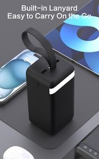 50000mAh DUDAO Power Bank Fast 22.5W Portable USB Charger iPhone Samsung