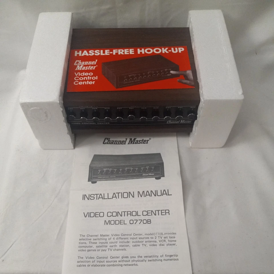 channel master video control center model 0770B remote main TV VCR - Image 4 of 4