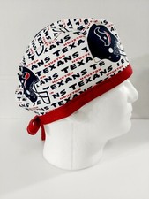 Houston Texans, Skull cap, Doo Rag, Scrub Cap, Surgical Hat