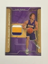 2003-04 Flair Sweet Swatch LUKE WALTON Gold Jersey Patch card SSP-LW  16/50