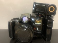 Vintage Canon Q8200 Motor Drive Film Camera w Flash