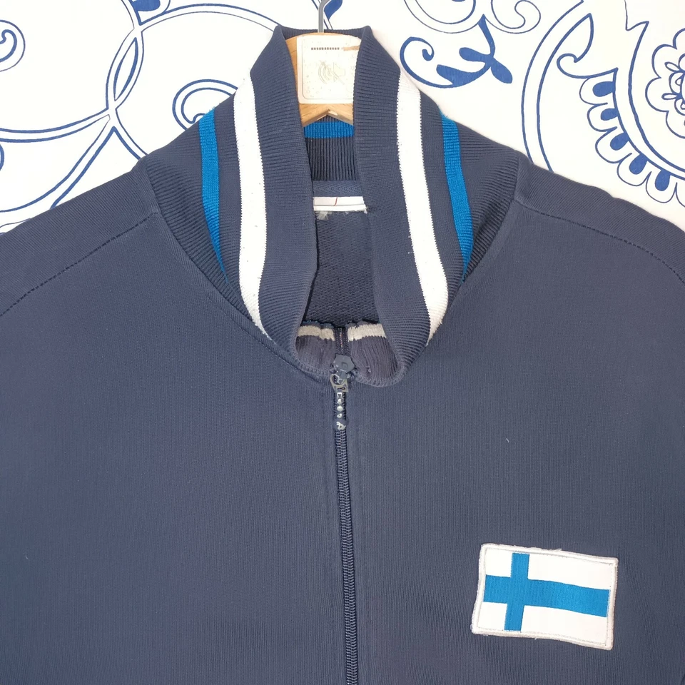 INTROVABILE TORINO 2006 ASICS TRACKTOP NAZIONALE FINLANDESE TEMA HELSINKI 1952 - Imagem 3 de 4