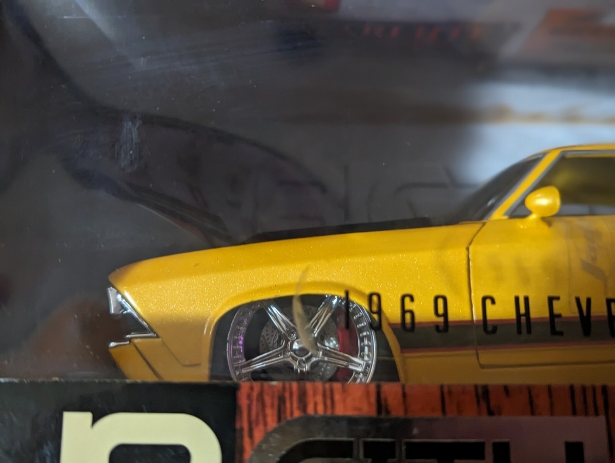 ミニカー 1969 CHEVROLTE CHEVELLE SS 1/18 BIGTIME JADA BIGTIME BTM 1969 CHEVY CHEVELLE SS BLACK / FLAMES 1:24