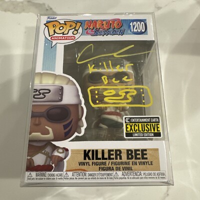 Signed Killer Bee #1200 Funko Naruto Catero Colbert Autograph w/ JSA Signature 