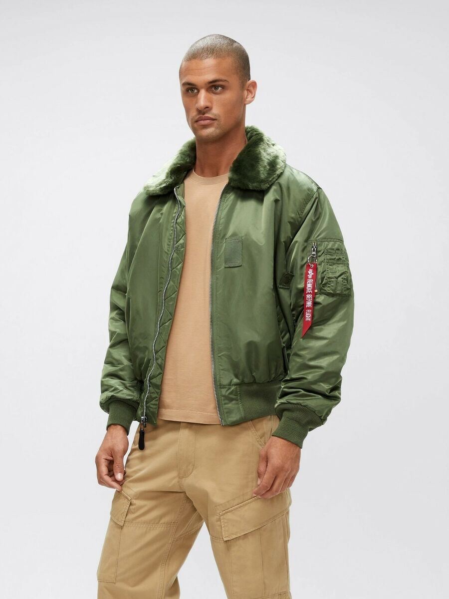 ALPHA INDUSTRIES B-15 FLIGHT JACKET/BOMBER NYLON B15 ALPHA INDUSTRIES B-15 FLIGHT JACKET/BOMBER NYLON B15