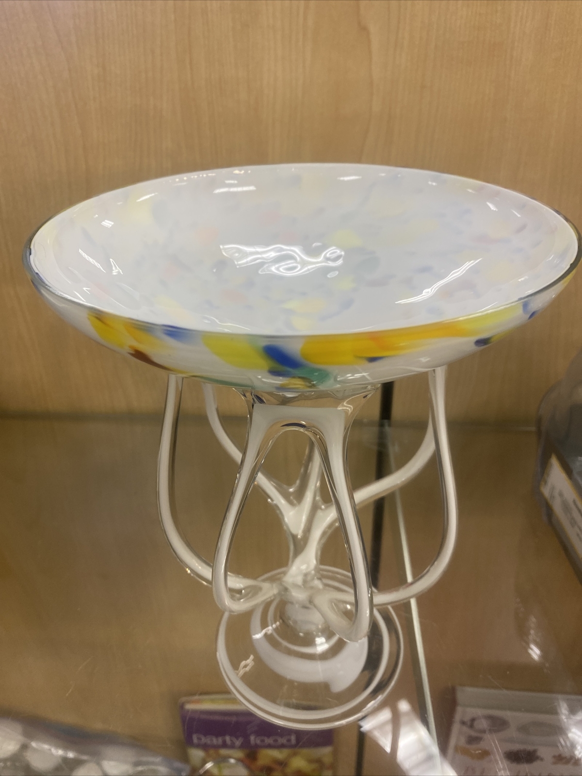 Makora Jozefina Krosno Poland Hand Blown Art Glass Octopus Jelly Fish