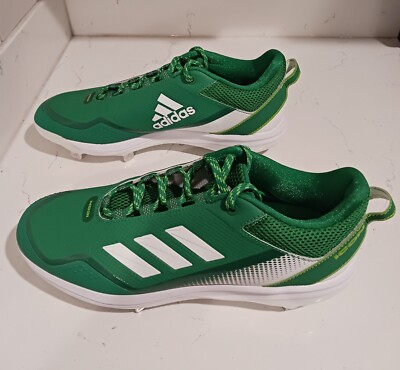 Adidas Icon 7 Boost Metal Metal Baseball Cleats Men's Sz 11.5 Green