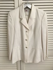 White/ivory Jacket. Bianca. 36/8. Beautiful Buttons.