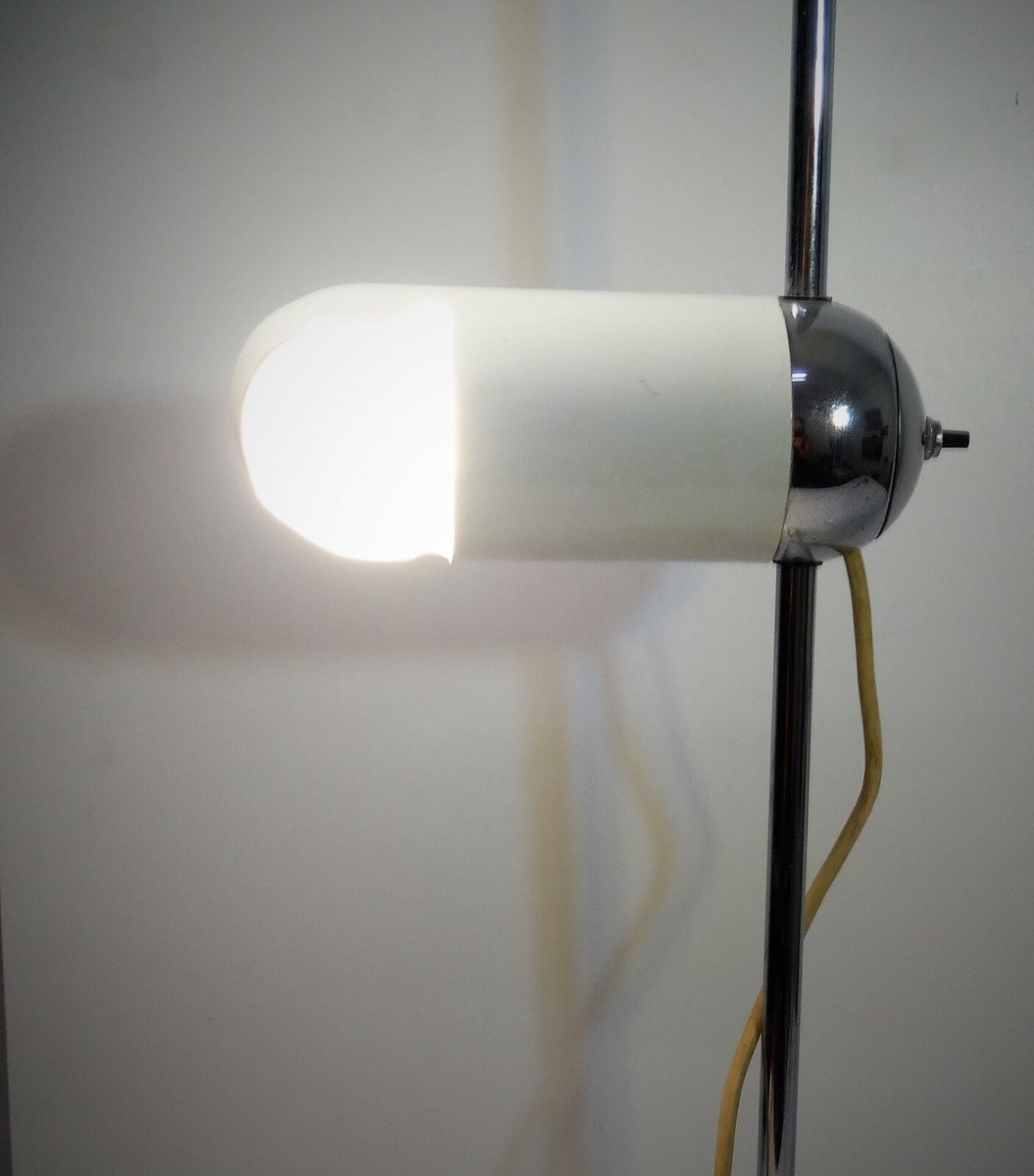 Lampe de bureau chrome vintage, Reggiani, Italie, annes 1950 En vente