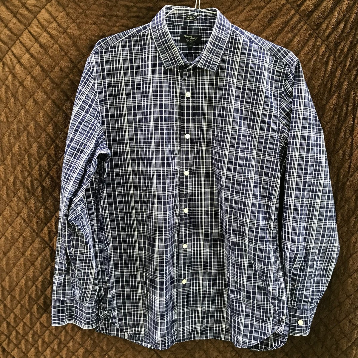 J.CREW Thompson Shirtings 80s 2 Ply Cotton Button Up Shirt