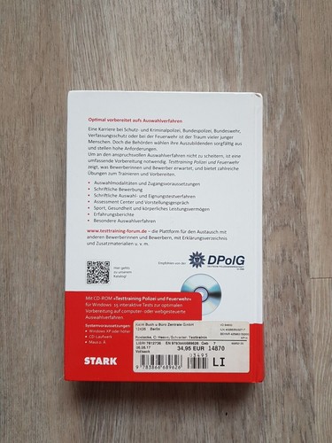 Testtraining Polizei und Feuerwehr (Hesse/Schrader): Buch & CD-Rom, Eignungstest - Bild 2 von 4