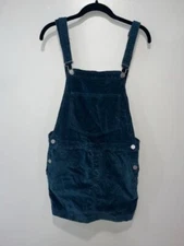 Urban Outfitters S/P Teal Corduroy Overall Dress