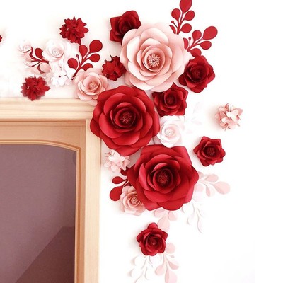1pcs 30cm 40cm paper flower backdrop wall 2 shape flower diy wedding party decor ebay diy paper flower backdrop