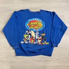 Vintage Classic Looney Tunes 1993 Warner Bros Crewneck Sweatshirt Big Print