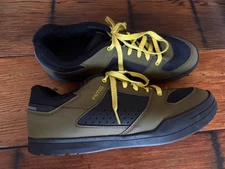 Shimano SH AM5 All Mountain MTB SPD Shoes Olive Size 46 Enduro Downhill Worn 1x