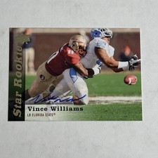 Vince Williams 2013 Upper Deck Star Rookie Autographs #176