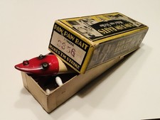 Vintage Fishing lure RARE Paw-Paw Pikaroon, with tack eyes, not a moonlight.