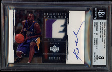 2003 Exquisite Collection Kobe Bryant PATCH AUTO /100 #AP-KB BGS 8 NM-MT