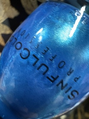 Sinful Colors 104 Aqua VHTF Vintage nail polish Aqua Blue Shimmer
