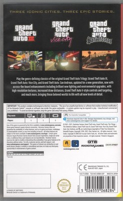 Grand Theft Auto: The Trilogy The Definitive Edition for Nintendo