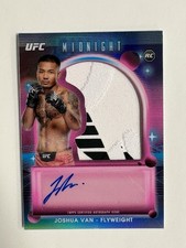 JOSHUA VAN 2025 TOPPS MIDNIGHT UFC RPA ROOKIE PATCH RC AUTO! NASTY PATCH!