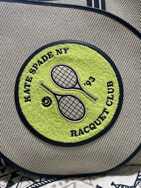 KATE SPADE NEW YORK GRAND SLAM TENNIS RACQUET LARGE TOTE BAG Msrp459$ Sold Out image 6