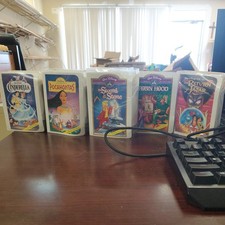 McDonald  s Walt Disney Masterpiece Collection Happy Meal Mini VHS Toys Lot Of 11